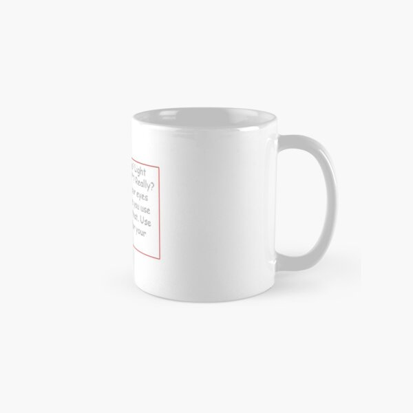 White Theme Mugs Redbubble - roblox classic light theme