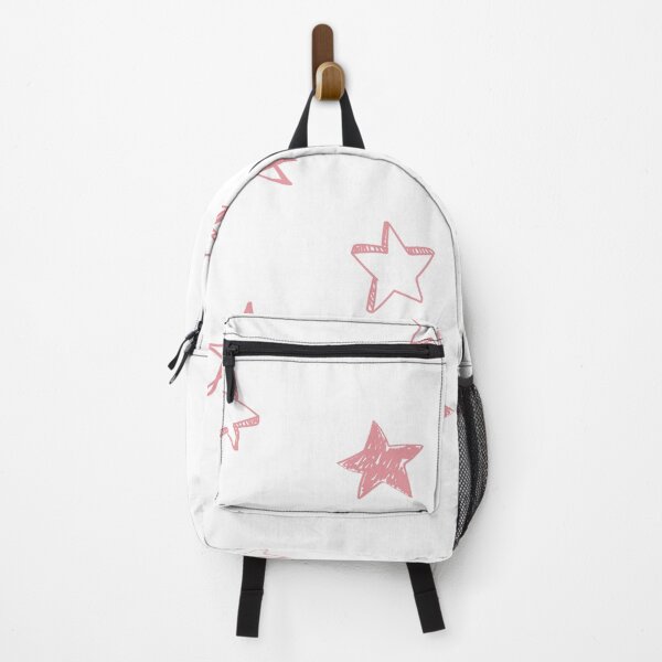 Item preview, Small pink star doodle pattern designed and sold by AdelDa19.