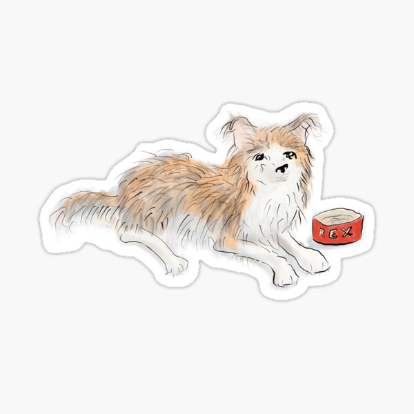 Sticker Papillon Hund Redbubble