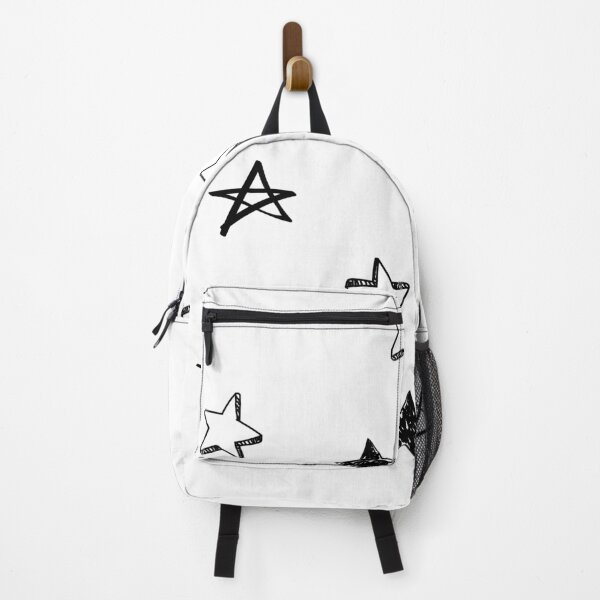 Item preview, Small black star doodle pattern designed and sold by AdelDa19.