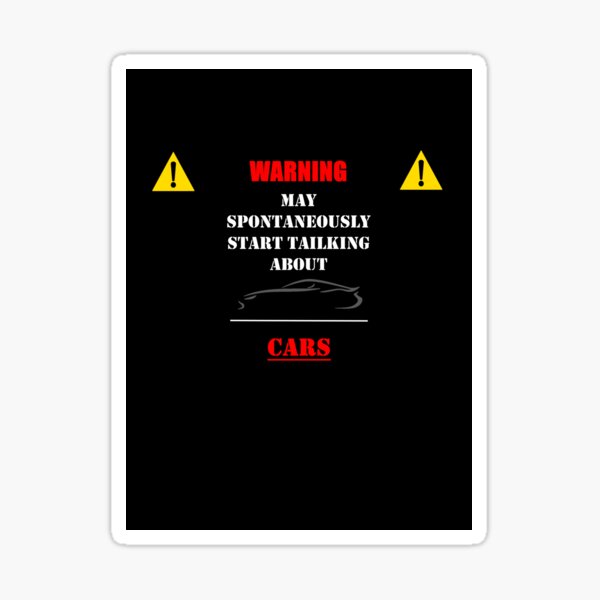 Amusing Car Joke Sticker