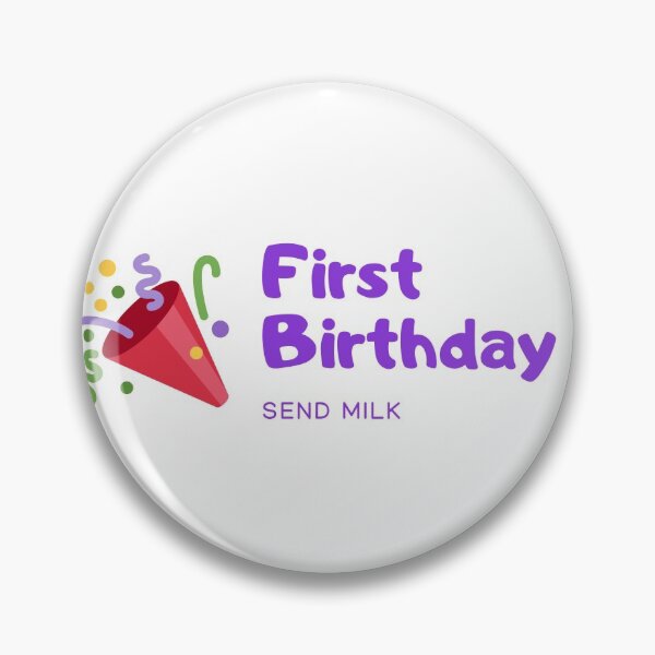 Item preview, First Birthday Send Milk, One Year Old Birthday Gift designed and sold by designwaves.