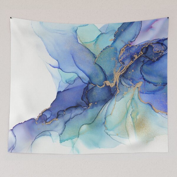 Item preview, Electric Wave Violet Turquoise Ink - Part 3 designed and sold by Olga Shvartsur.
