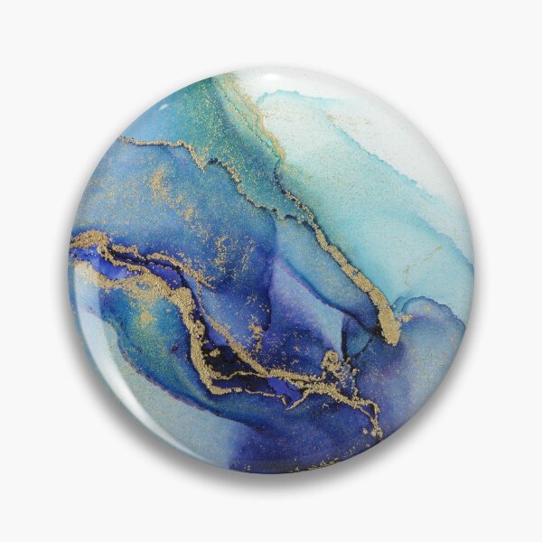 Item preview, Electric Sea Violet Turquoise Ink  designed and sold by Olga Shvartsur.