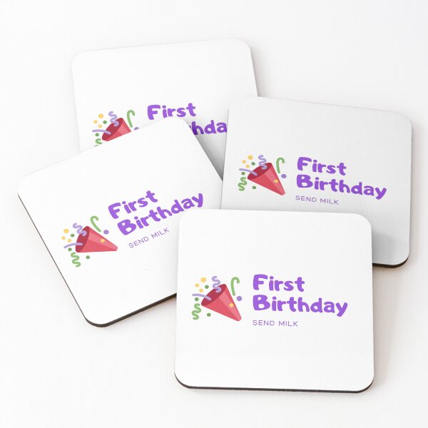 Item preview, First Birthday Send Milk, One Year Old Birthday Gift designed and sold by designwaves.