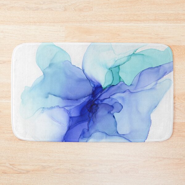Item preview, Blue Abstract Floral Ink designed and sold by Olga Shvartsur.