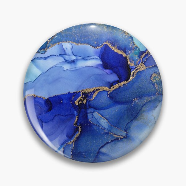 Item preview, Abstract Iris Blue Floral Ink designed and sold by Olga Shvartsur.
