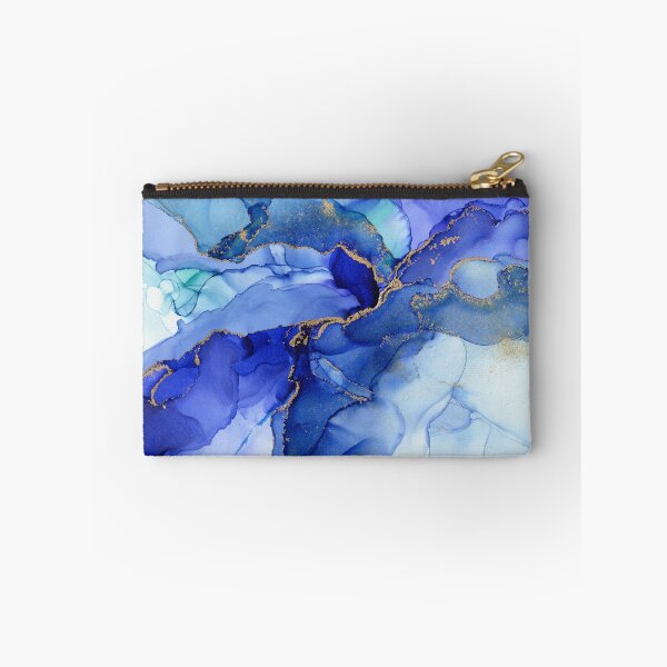 Item preview, Abstract Iris Blue Floral Ink designed and sold by Olga Shvartsur.