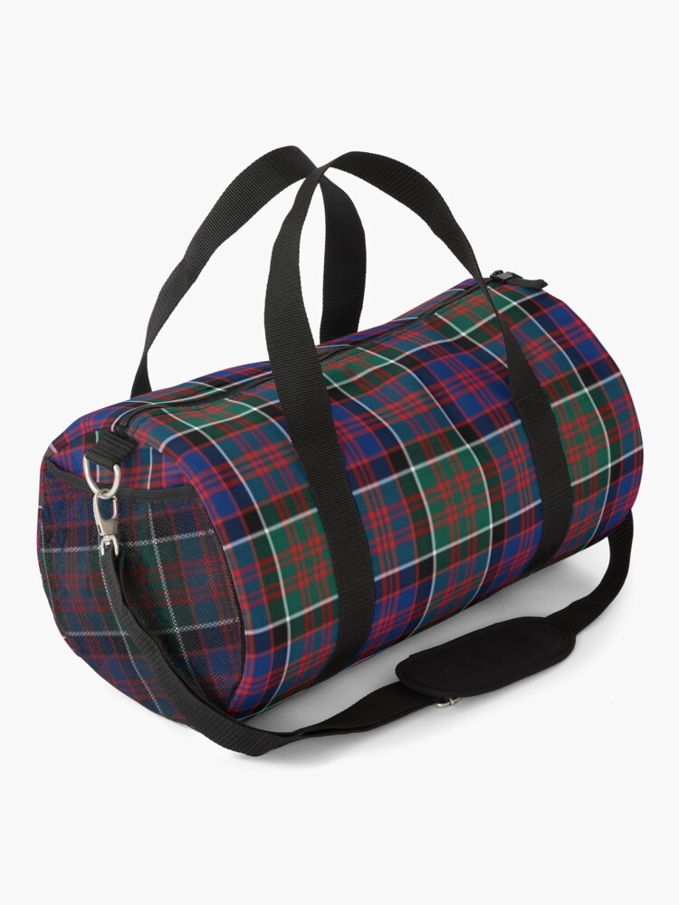 tartan duffle bag