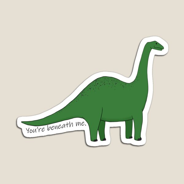 Item preview, Cute Impolite Apatosaur designed and sold by GrousyGirl.