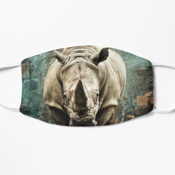 The Majestic Rhino Flat Mask