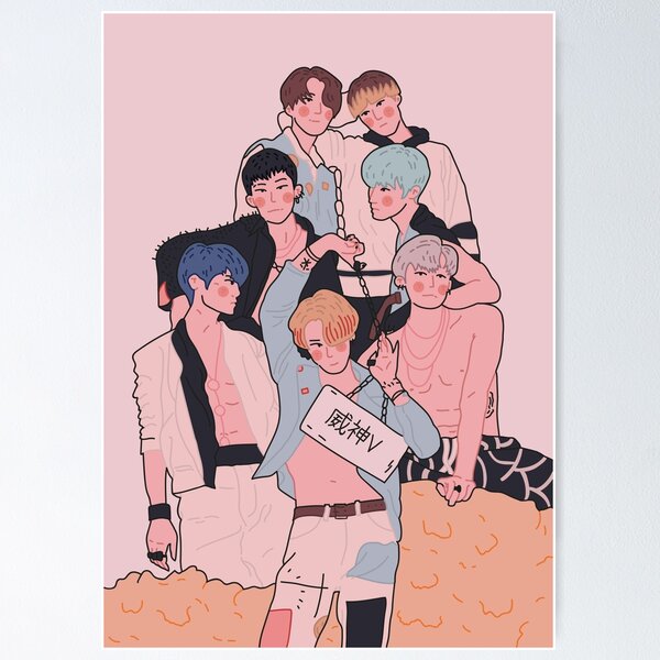 Item preview, WayV Wei shen V Turn Back time / Awake the world fanart designed and sold by nanaminhae.