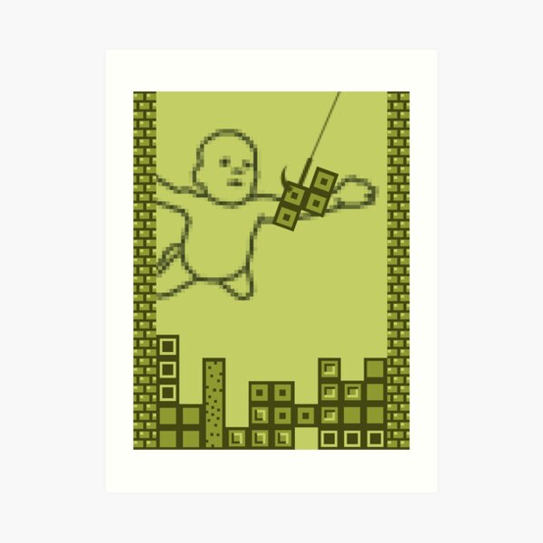 Nevermind the Tetris Art Print