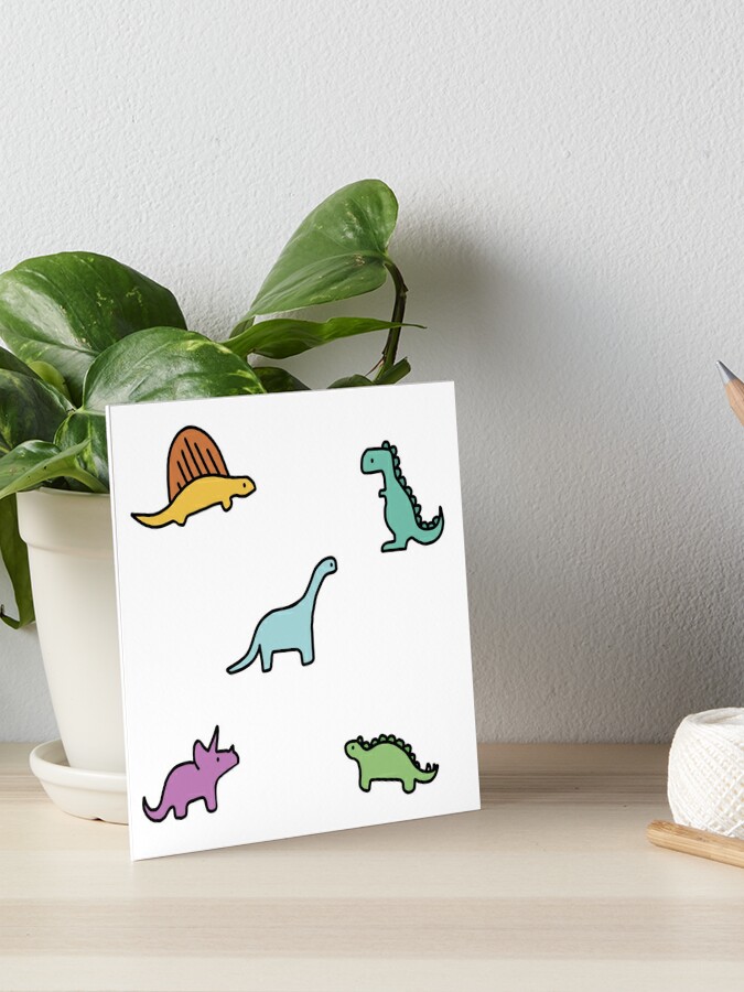 Dinosaur Sticker Pack | Art Board Print