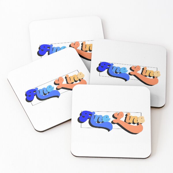 Item preview, blue and orange fine line designed and sold by cool stickerz.