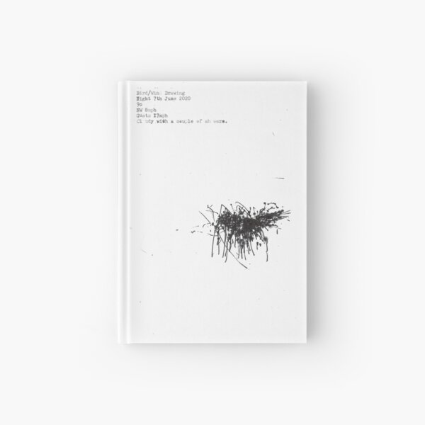 24 hours of bird and wind drawings. 7th June 2020 Hardcover Journal