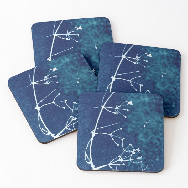 Item preview, Botanical blue Cyanotype vintage antique style print 42 designed and sold by KasparekFineArt.