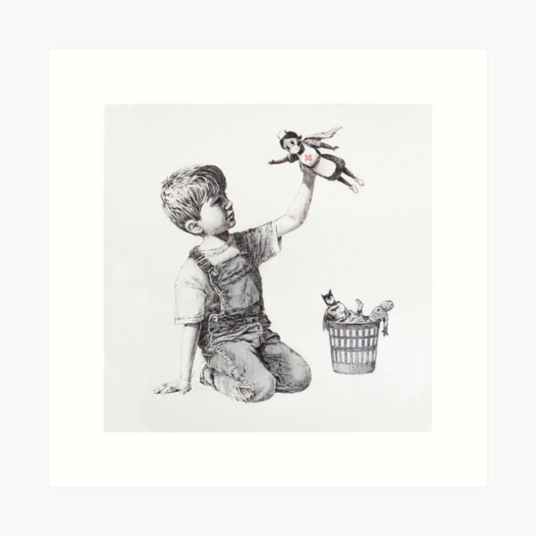 Item preview, Banksy Artwork Game Changer 2020 | NHS Superheroes designed and sold by So Sorted Design.