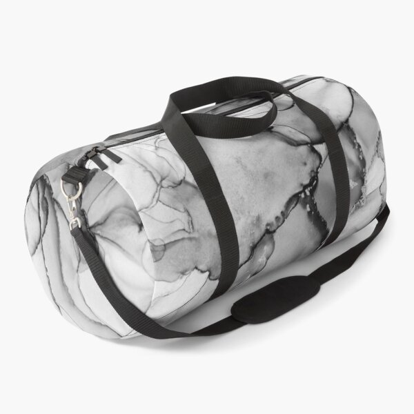 Item preview, Black White Silver Marble Ink Texture designed and sold by Olga Shvartsur.
