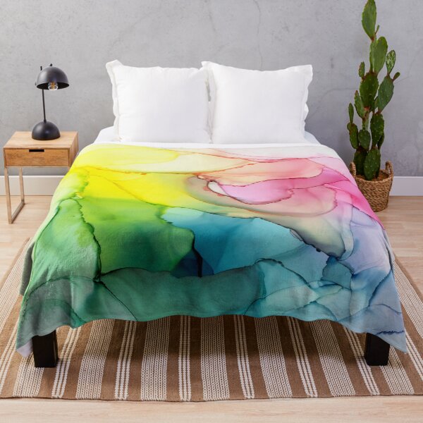 Item preview, Flowing Rainbow Bloom Ink designed and sold by Olga Shvartsur.