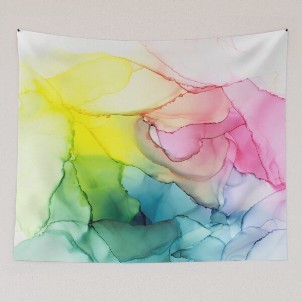 Item preview, Flowing Rainbow Bloom Ink designed and sold by Olga Shvartsur.