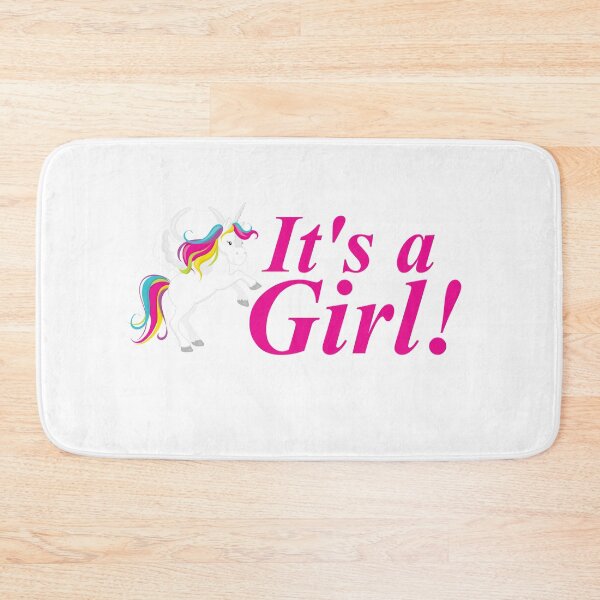 Item preview, Its a Girl! Baby shower gift White Unicorn designed and sold by ToniaKroeger.