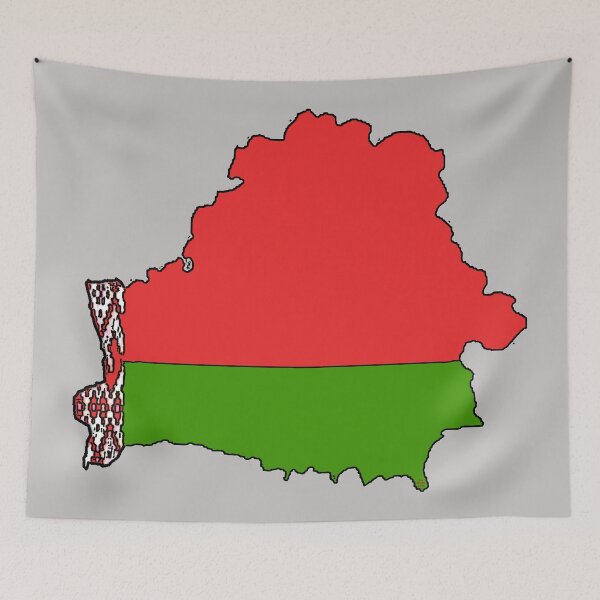 Item preview, Belarus Map With Belorussian Flag  designed and sold by Havocgirl.