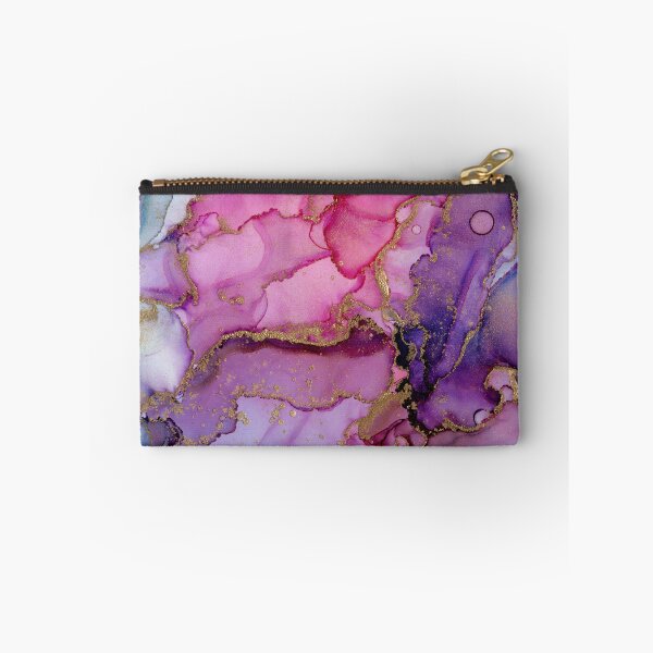 Item preview, Magenta Gold Marble Abstract Ink designed and sold by Olga Shvartsur.