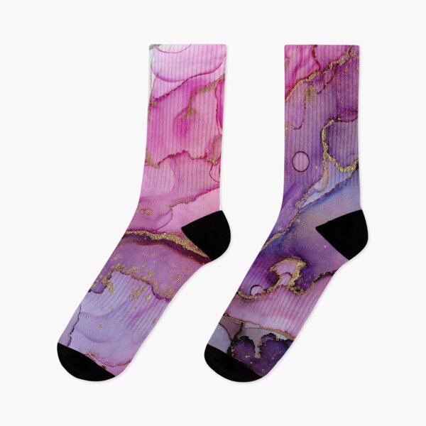 Item preview, Magenta Gold Marble Abstract Ink designed and sold by Olga Shvartsur.