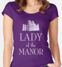 Lady of the Manor (white) Women's Fitted Scoop T-Shirt
