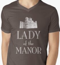 Lady of the Manor (white) Men's V-Neck T-Shirt