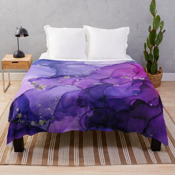 Item preview, Violet Magenta Chrome Abstract Ink designed and sold by Olga Shvartsur.