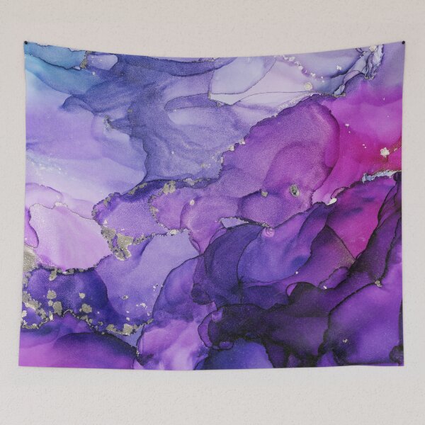 Item preview, Violet Magenta Chrome Abstract Ink designed and sold by Olga Shvartsur.
