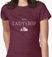 Her Ladyship (white) Women's Fitted T-Shirt