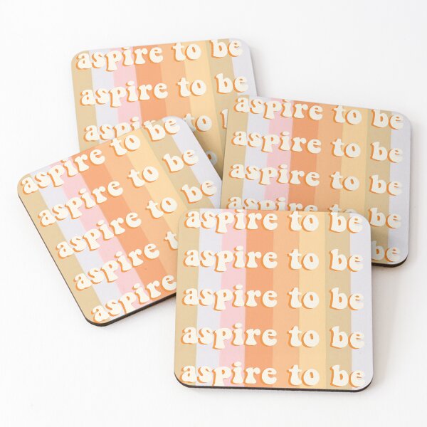 Item preview, Aspire to Be Retro designed and sold by Stickers by SoSrat.