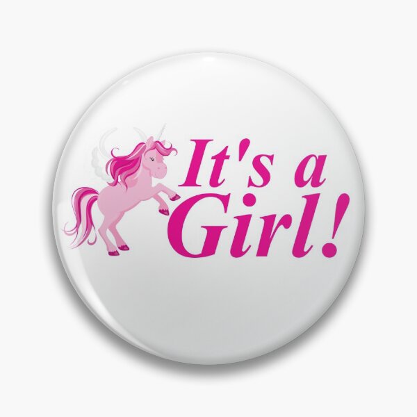 Item preview,  Pregnancy announcement a Girl! Baby shower gift Unicorn designed and sold by ToniaKroeger.
