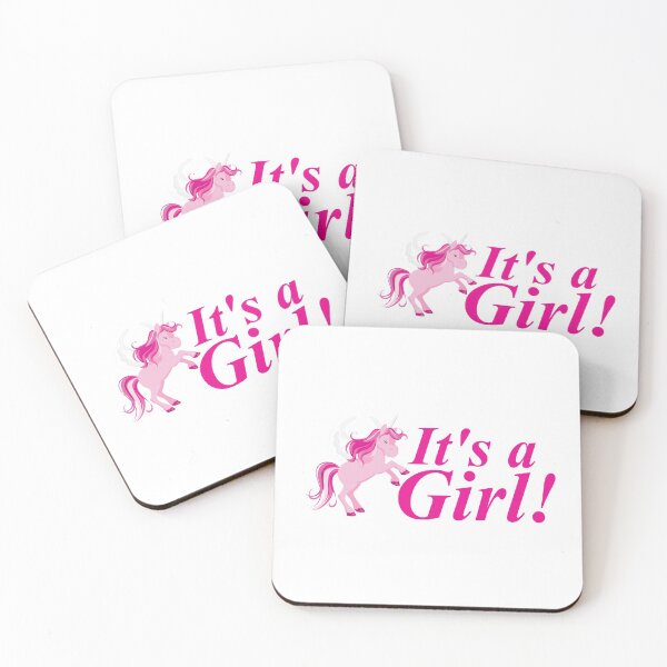 Item preview,  Pregnancy announcement a Girl! Baby shower gift Unicorn designed and sold by ToniaKroeger.