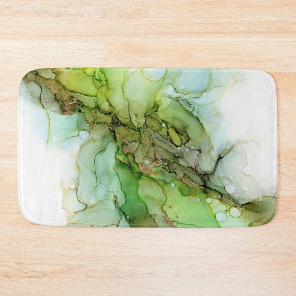 Item preview, Green Bloom Abstract ink designed and sold by Olga Shvartsur.