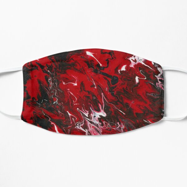Blood Lines Red and Black Fluid Pour Mask