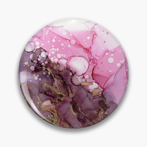Item preview, Burgundy Crimson Pink Bubbles Abstract Ink designed and sold by Olga Shvartsur.