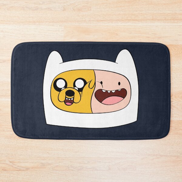 Item preview, Adventure Time - Finn sharing his beanie hat with Jake | Reusable Facemask, T Shirt, Home Office Decor Idea designed and sold by Any Color Designs.