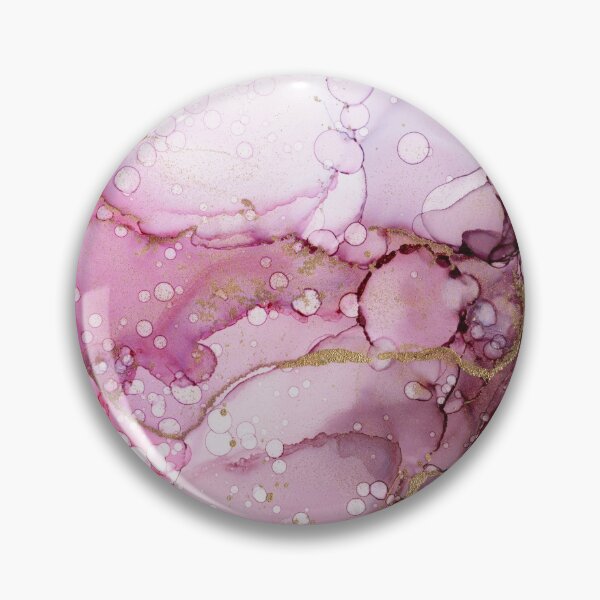 Item preview, Burgundy Pink Bubbles Abstract Ink designed and sold by Olga Shvartsur.