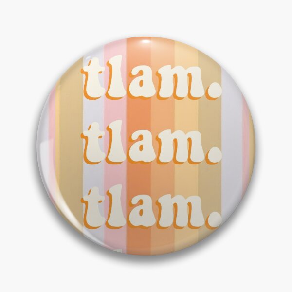 Item preview, TLAM. Orange Retro Stripes designed and sold by Stickers by SoSrat.