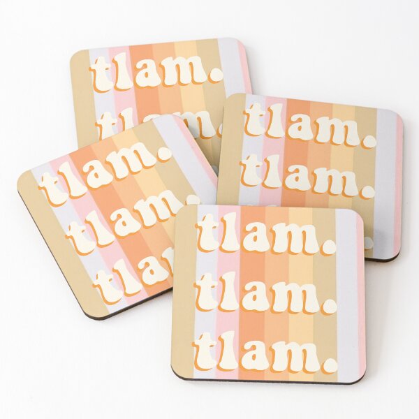 Item preview, TLAM. Orange Retro Stripes designed and sold by Stickers by SoSrat.