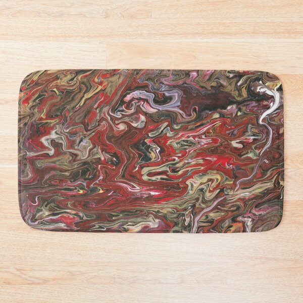 Item preview, Gold Red Black and White Freestyle Pour designed and sold by GingerEccentric.
