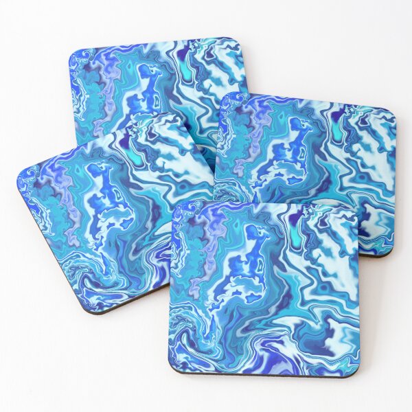 Item preview, Electric Blue Ocean Waves designed and sold by justingrenie.
