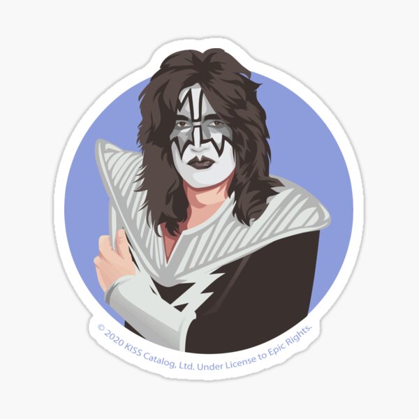 KISS - The Spaceman - Awesome Space Man Illustration Sticker