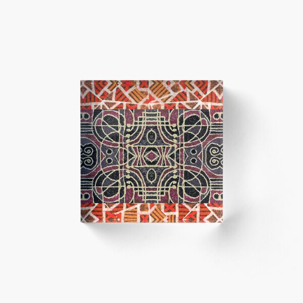 Tribal Design Two Acrylic Block