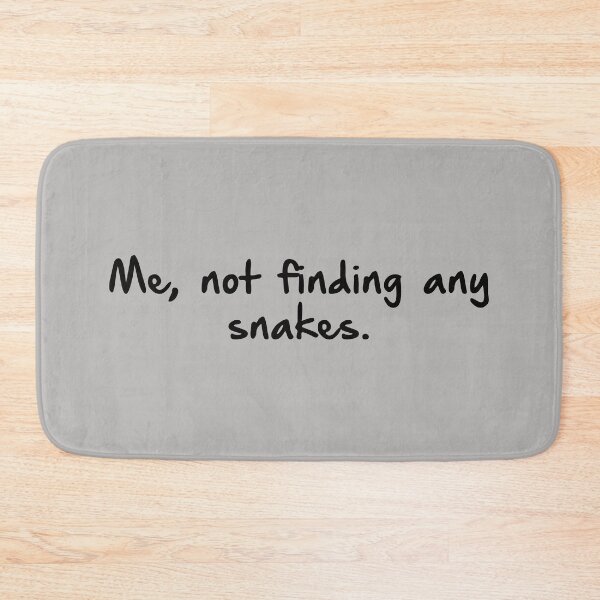 Item preview, Me, Not Finding Any Snakes WTF Word Art, Single and Repeating Pattern designed and sold by Nicolette Olivier.