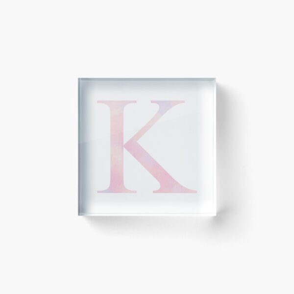 Item preview, KAPPA K BLUSH GREEK LETTER designed and sold by Stickers by SoSrat.